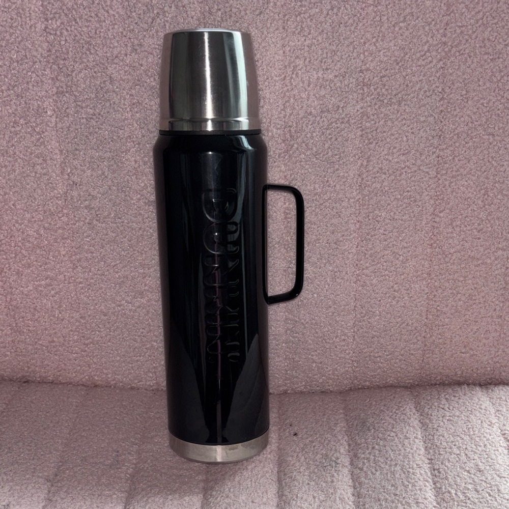 Duronic Black Stainless Steel Thermos Flask